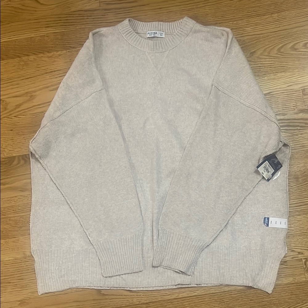 Arizona Jean Company Beige Crewneck Sweater